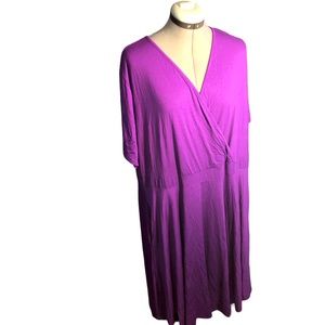 Ahlaray Women’s Purple Wrap Style Dress Size 4X
